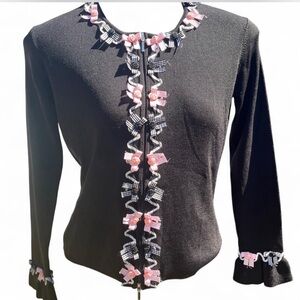 Black and Pink Women's Top